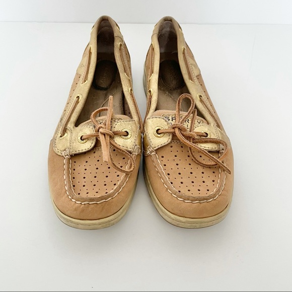 Sperry Gold Boat Top Slider Shoes - Picture 4 of 8